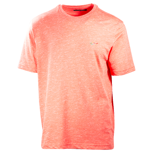 Greg Norman Men's Heather Salmon Pink S/S T-Shirt (S01B)