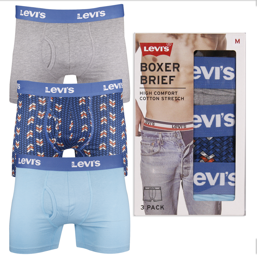 Levi's Mens Boxer Briefs Breathable Cotton Underwear for Men Pack of 6