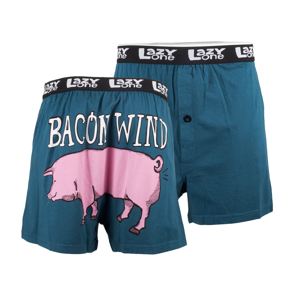 Lazy One Men's Bacon Wind Boxers